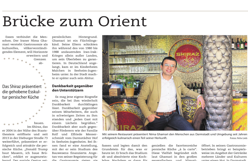 Darmstaedter Echo - Beitrag zum Restaurant Shiraz in Darmstadt artikel-Restaurant-Shiraz-Darmstadt